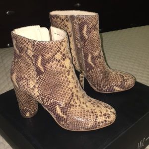 Inc snakeskin boots Clearance